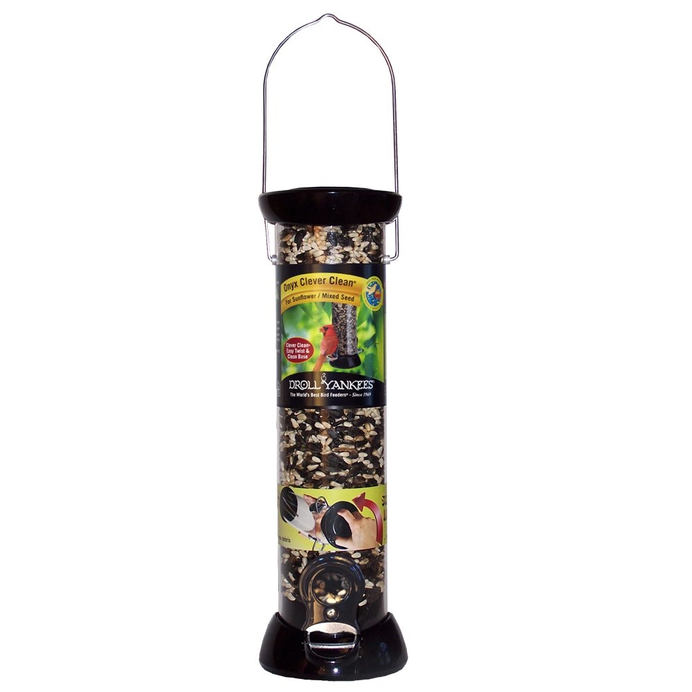 Droll Yankees Onyx Clever Clean Feeder 12″